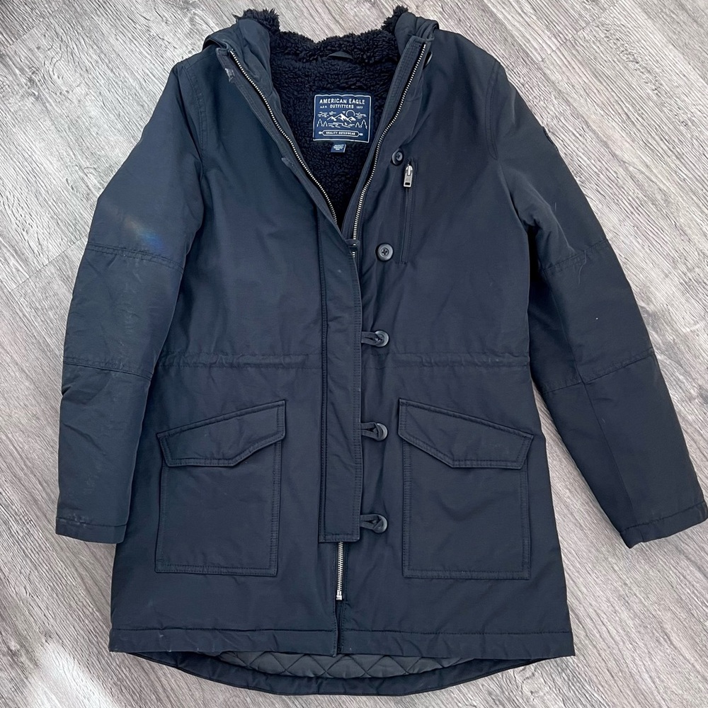 American Eagle Size Medium Winter Coat - Black